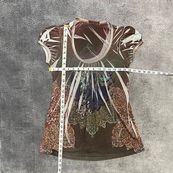 Casual Freedom Y2k Graphic Blouse - Picture 4 of 6